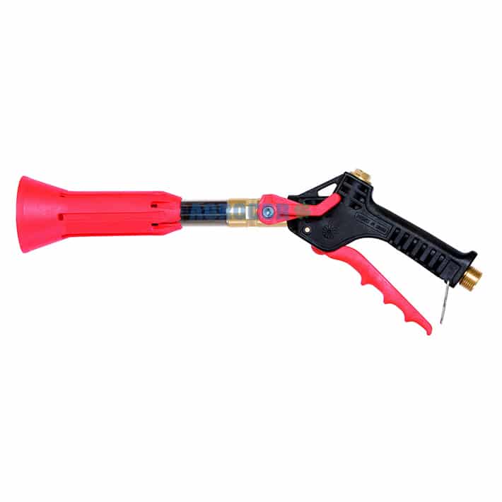 PISTOLA TURBO 400S/R ANIPAL La PISTOLA TURBO 400S/R ANIPAL de pulverización, ha sido fabricada con latón, acero inoxidable y plástico de alta resistencia y está diseñada para la realización de tratamientos en múltiples escenarios.