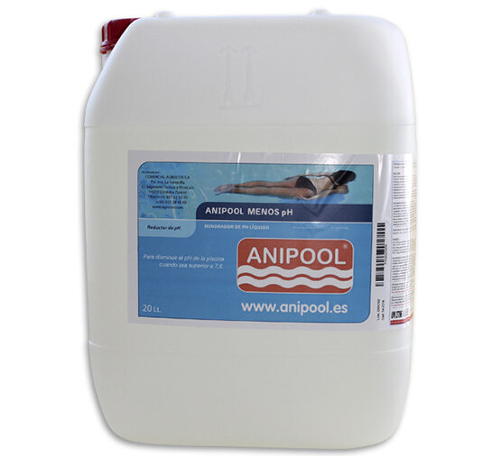 Anipool menos pH liquido 20 litros. 27 kg.