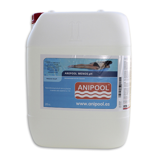 Anipool menos pH liquido 20 litros. 27 kg.