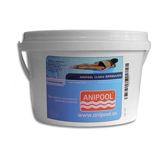 Anipool cloro lento granulado 5 kg.