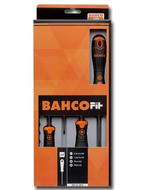 Juego destornilladores bahcofit 4 piezas
