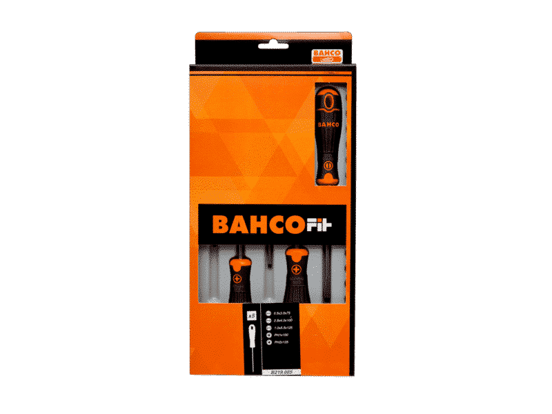 Juego destornilladores bahcofit 5 piezas