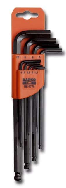 Juego llaves hexagonal con bola 9 piezas BAHCO