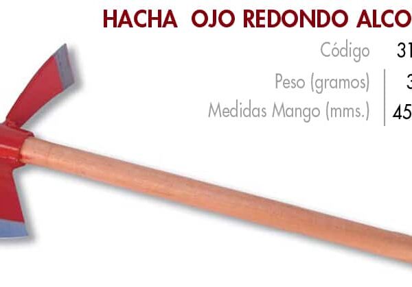 Hacha alcotana 300 gr. c/ mango -fc-