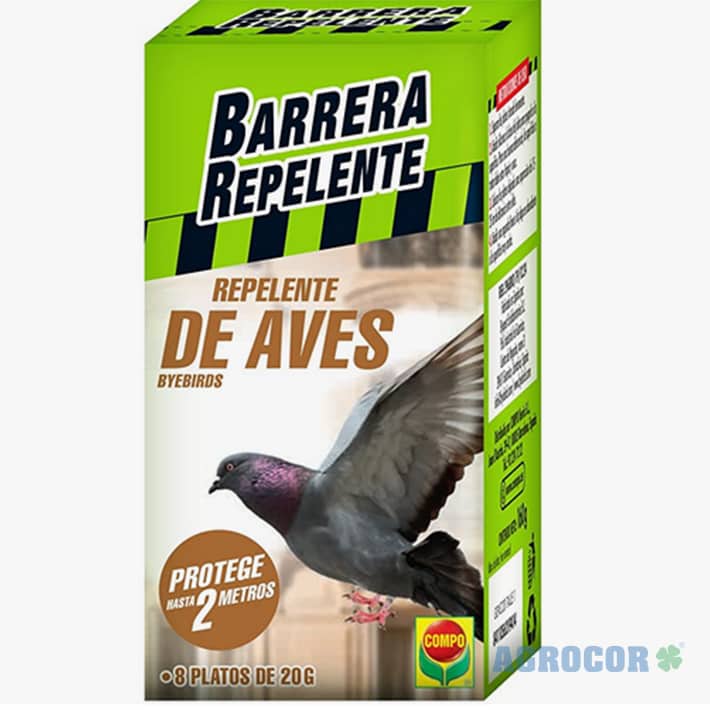 Barrera repelente de aves 8 Placas COMPO