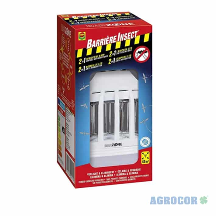 Barrera 2en1 Bombilla Nomadic anti mosquitos COMPO