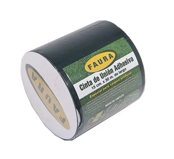 Cinta adhesiva union cesped 15 cm x 5 m.