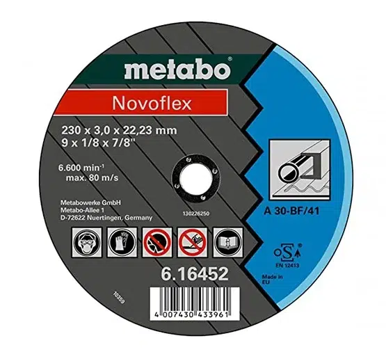 Disco corte Novoflex A24-N Acero ø 180x6.0