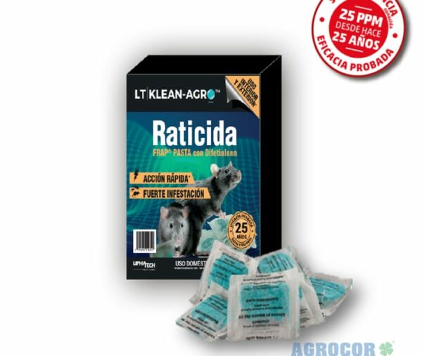 Raticida LT KLEAN AGRO pasta 150 grs