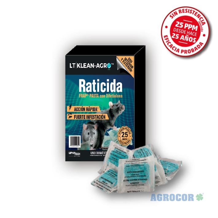 Raticida LT KLEAN AGRO pasta 150 grs