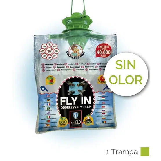 Trampa para moscas FLY-IN (sin olor)