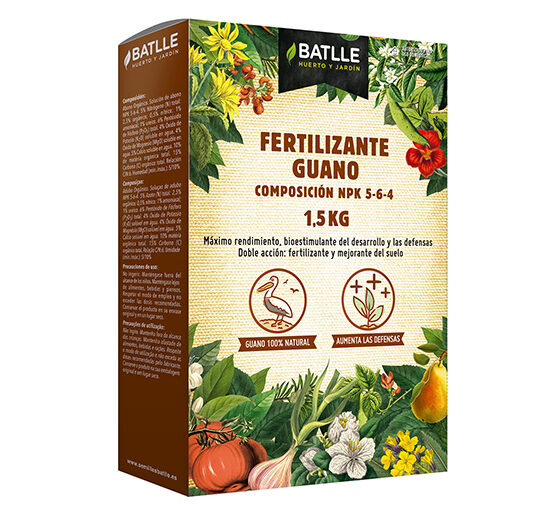 Fertilizante Guano BATLLE Sobre para 5L