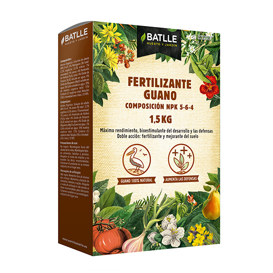 Fertilizante Guano BATLLE Sobre para 5L