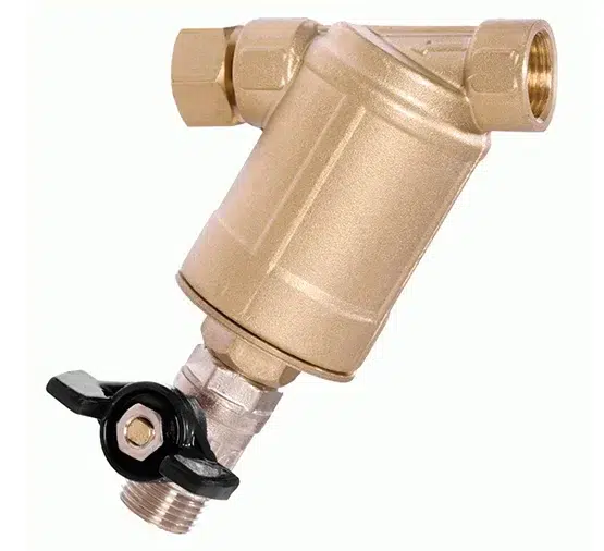 Filtro laton inclinado 1/2 tuerca loca y llave