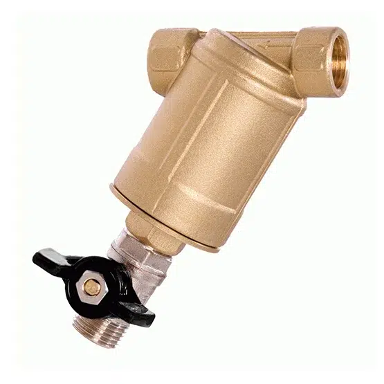 Filtro laton inclinado 1/2 con llave