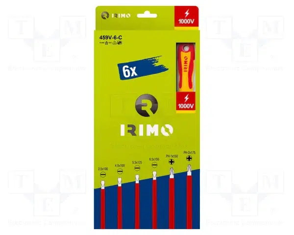 Juego destornilladores aislados 1000 V 6 pcs IRIMO