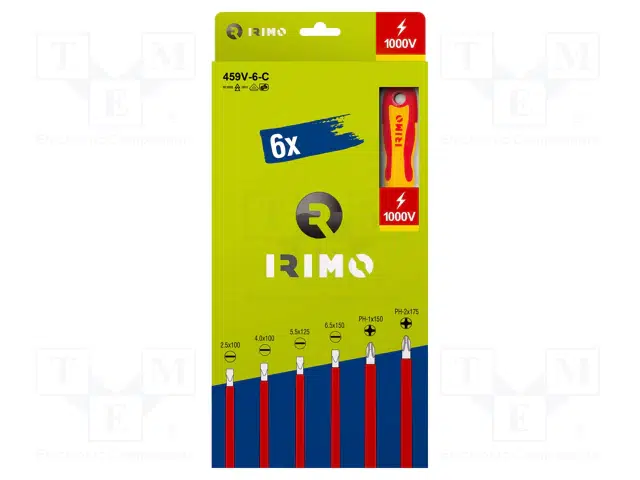 Juego destornilladores aislados 1000 V 6 pcs IRIMO