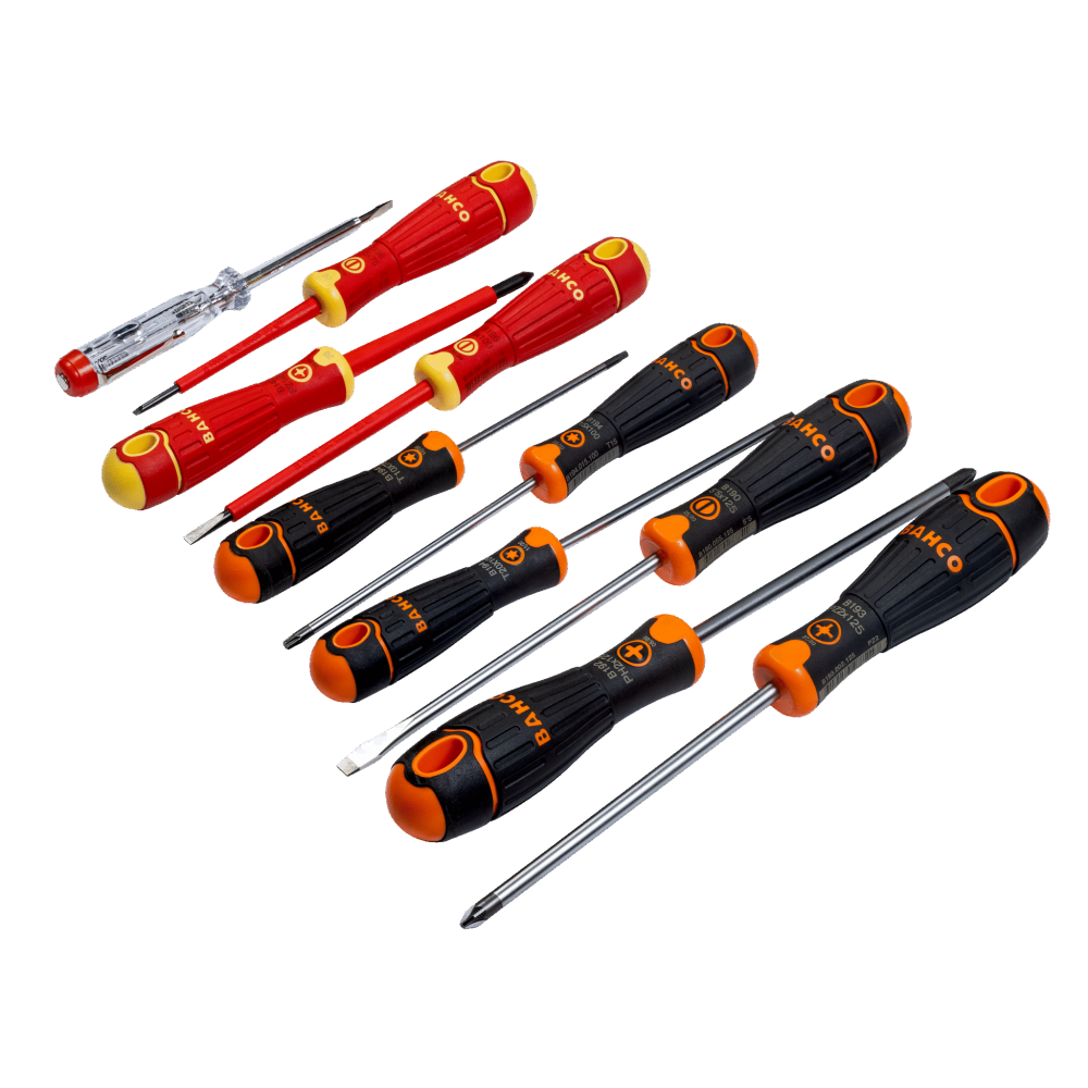 Juego destornilladores ranurados y Pozidriv, 6 pcs