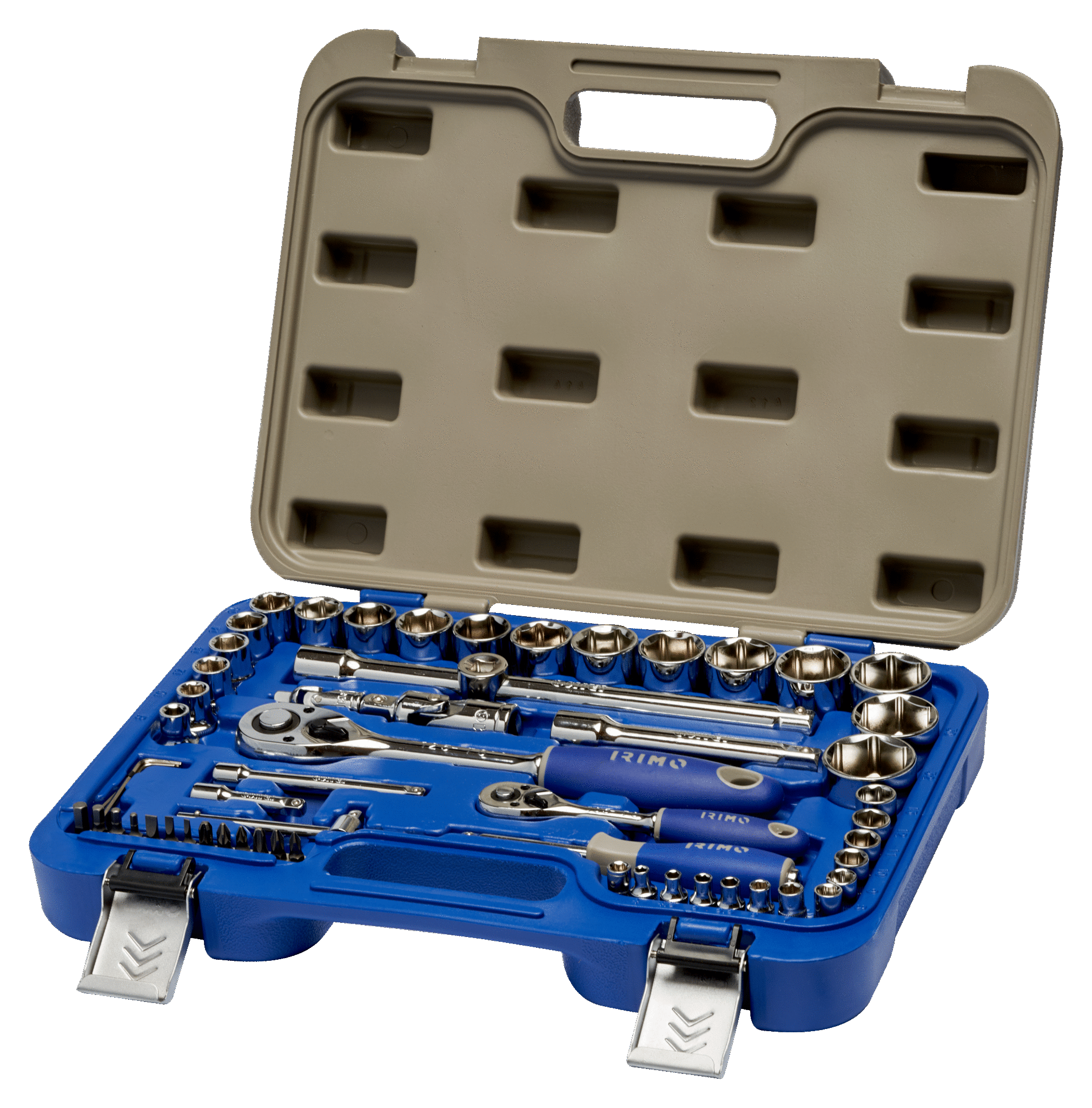 Juego llaves de vaso 1/4 y 1/2 58 pzs.