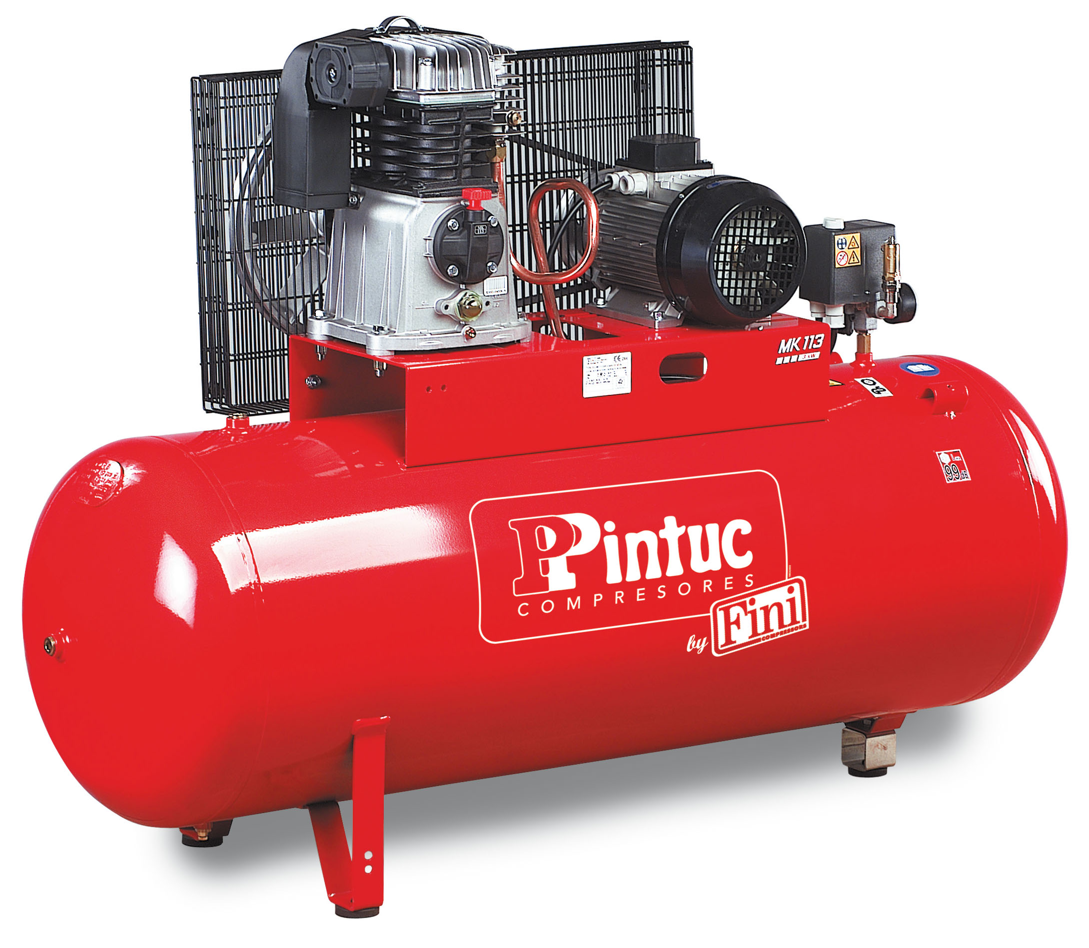 Compresor 200 lt Correas 3 CV 400V Trif. sin rueda