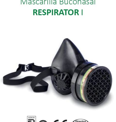 Mascarilla buconasal RESPIRATOR I 987 (negra)