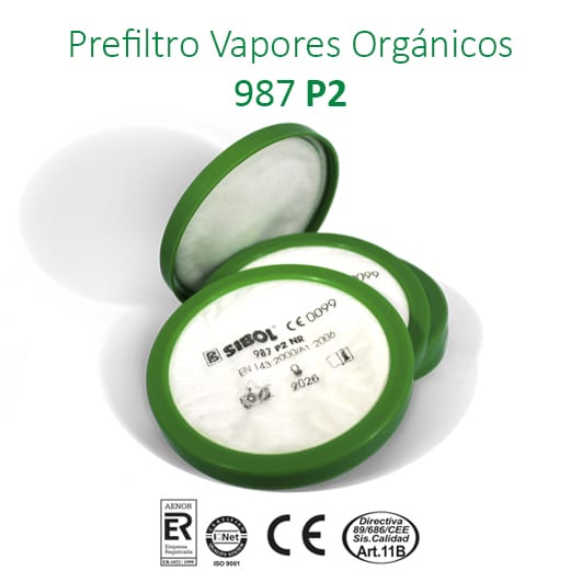 Pre filtro 987 P2 (particulas FFP2)