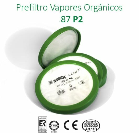 Pre filtro 87 P2 (particulas FFP2)