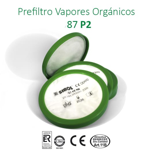 Pre filtro 87 P2 (particulas FFP2)