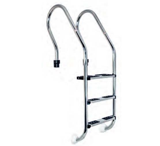 Escalera Coral inox. 316, 4 peldaños antideslizante