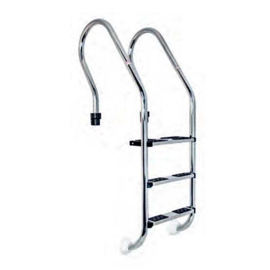 Escalera Coral inox. 316, 4 peldaños antideslizante