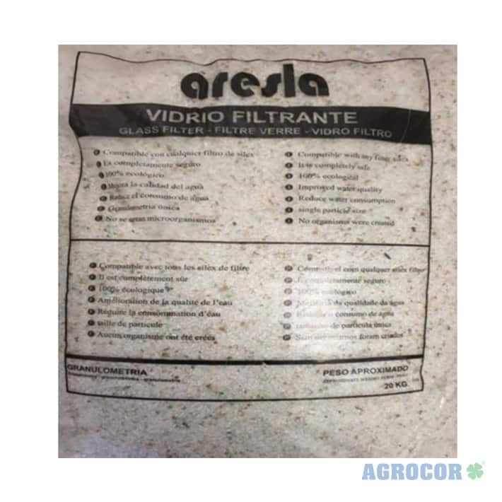 Vidrio filtrante 2-3 mm saco de 25 kg