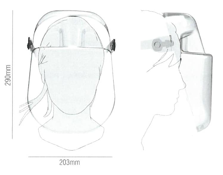 Pantalla proteccion facial f3d-003-v2