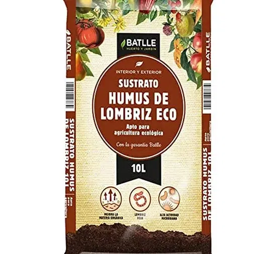 Sustrato Humus de Lombriz Eco BATLLE 10 L.