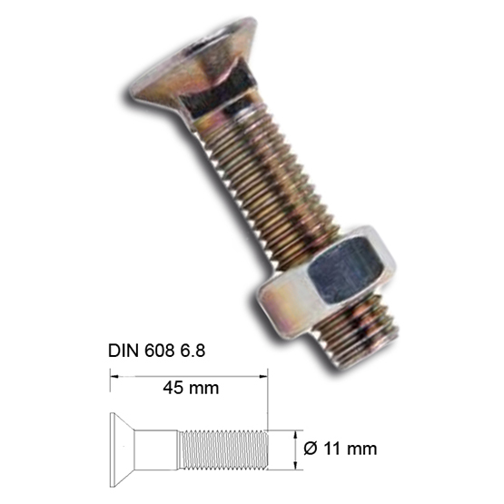 Tornillo reja 11x045