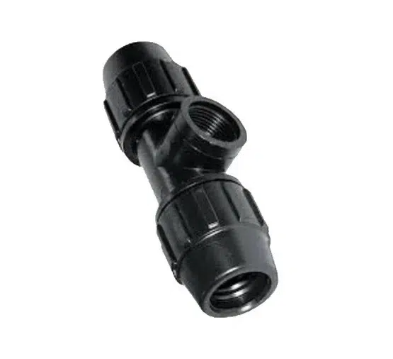 Te RH polietileno 90 x 3" Te RH polietileno 90x3" – Rosca Hembra (RH)1