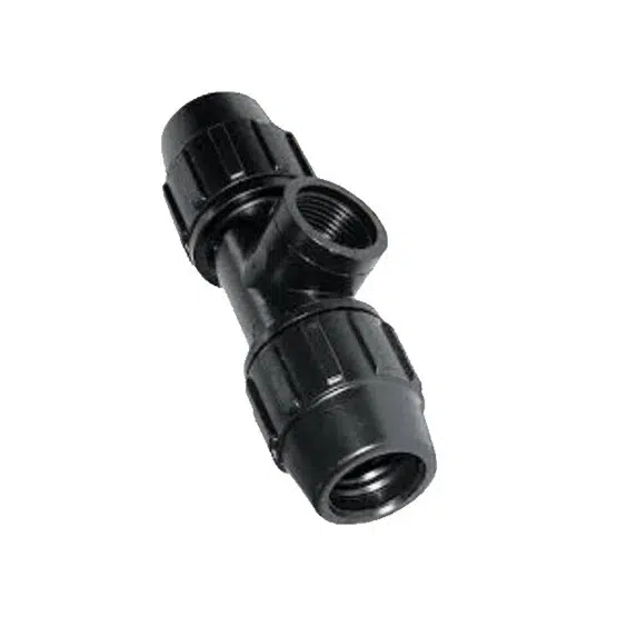 Te RH polietileno 90 x 3" Te RH polietileno 90x3" – Rosca Hembra (RH)1