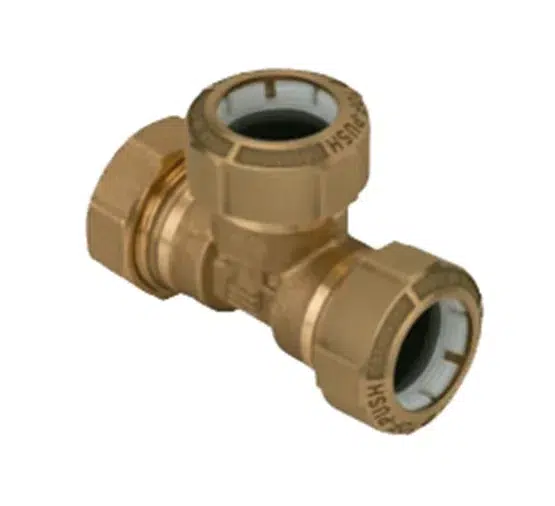 Te igual latón P.E. 50 mm. EFFEBI Te igual latón PE 50 mm. EFFEBI