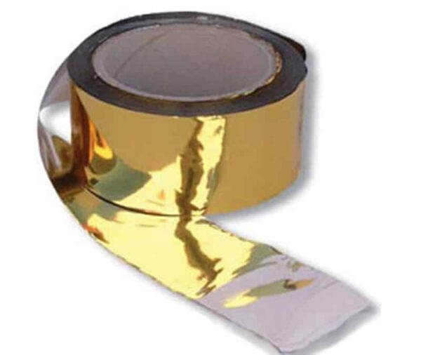 Banda espantapajaros 100mx50mm oro/plata