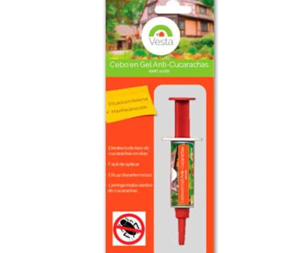Gel Anti Cucarachas Jeringa 10 gr