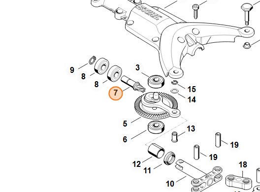Pieza de Accionamiento para Vareador STIHL | Recambio Original