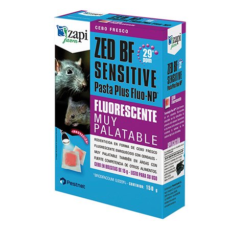 Raticida Zed BF® Sensitive Pasta Plus 600 g