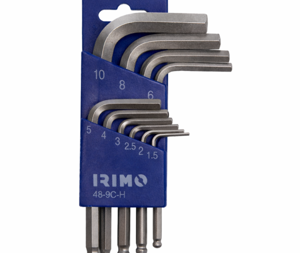 Juego llaves hexagonal con bola 9 pzs metri. IRIMO