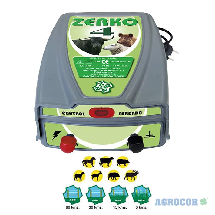 Pastor electrico Zerko-solar (sin bateria) - Agrocor