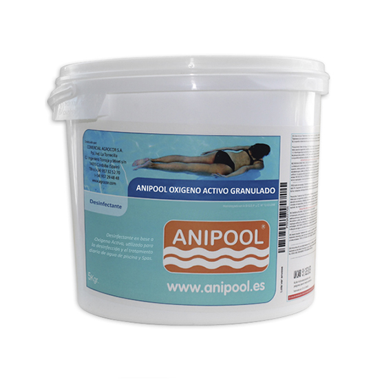 Anipool oxigeno activo granulado 5 kg.