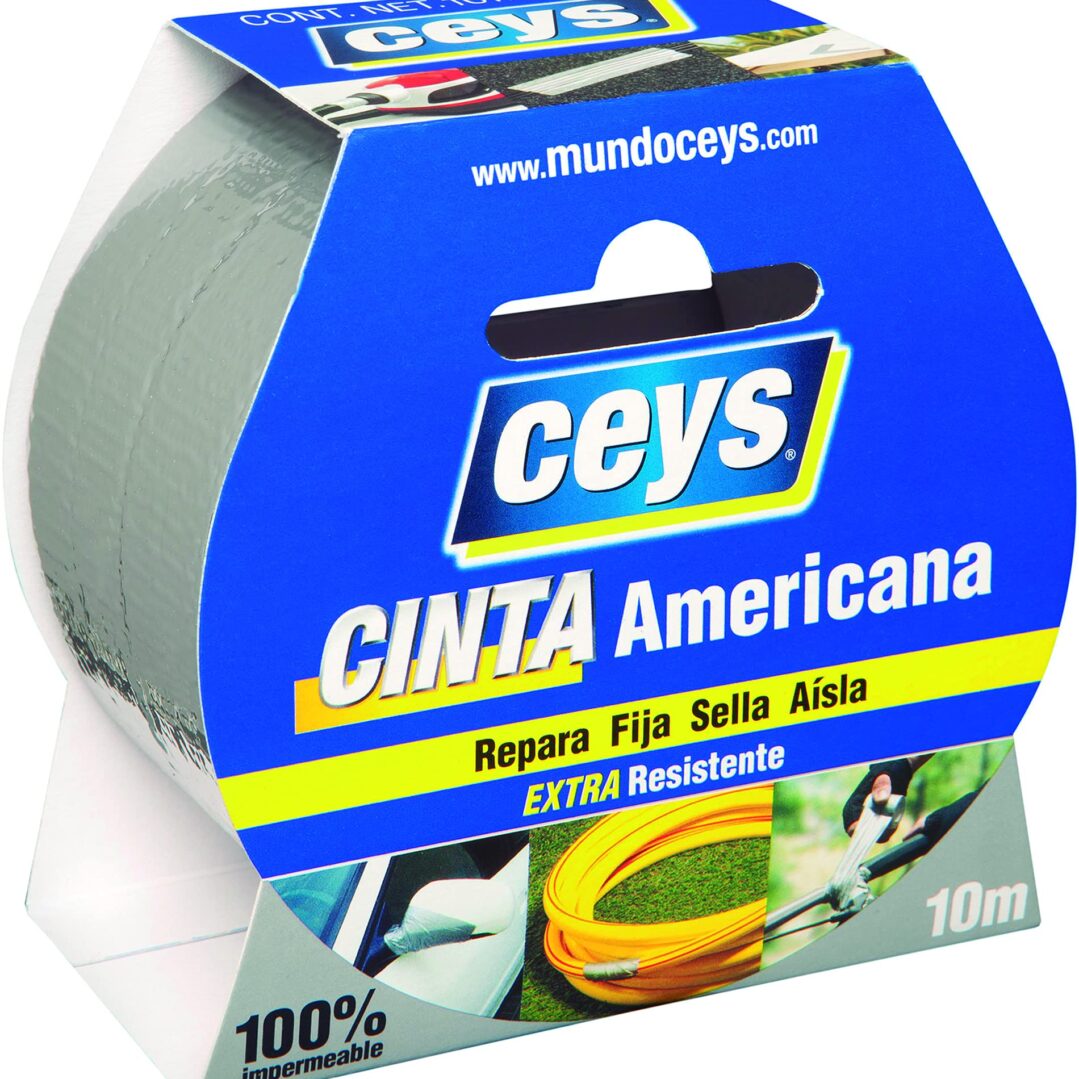 Cinta americana Ceys plata rollo 5m x 50 mm