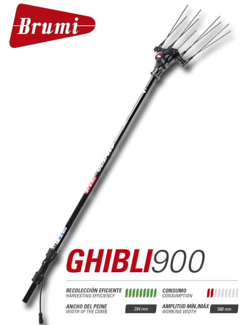 Vareador electrónico profesional Ghibli 900 Telescopic 2V, condensado de calidad mecánica, técnica e investigación.